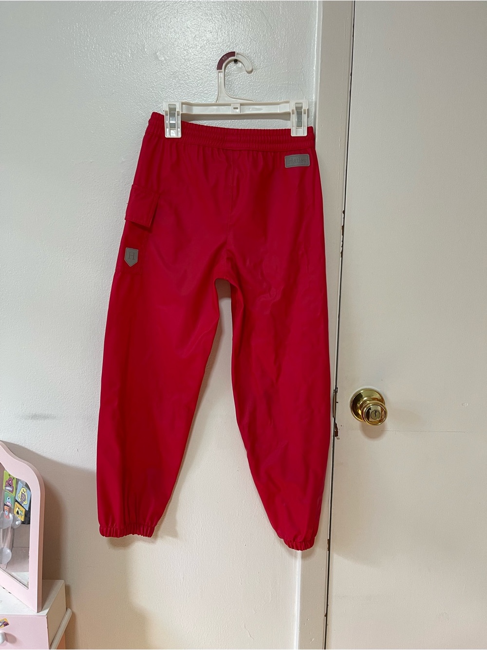 Hatley Bright Red Kids Joggers with Elastic Cuffs